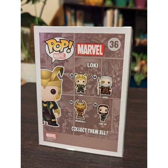 Funko Pop! Marvel Loki Black and White Hot Topic #36 Vaulted w/Protector - Picture 3 of 6